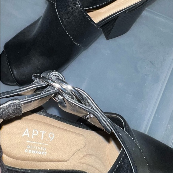 Apt. 9 Black Heeled Boots - Picture 3 of 4